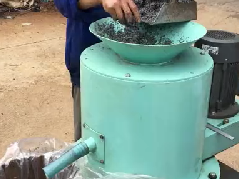 小孔槍鑽屑脫油試車